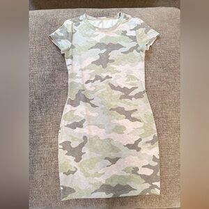 Camo Bodycon Mini Dress